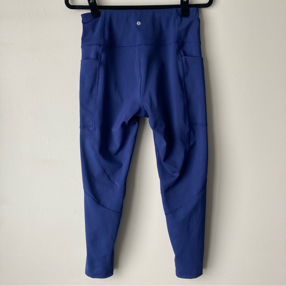 Layer8 Women's Navy Leggings with Pockets Qwick-dry Medium - Picture 4 of 10